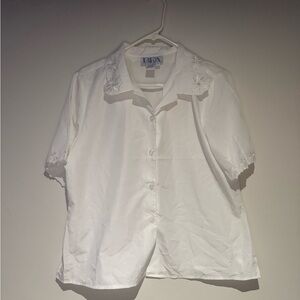 RtA Men's White Embroidered Casual Shirt
